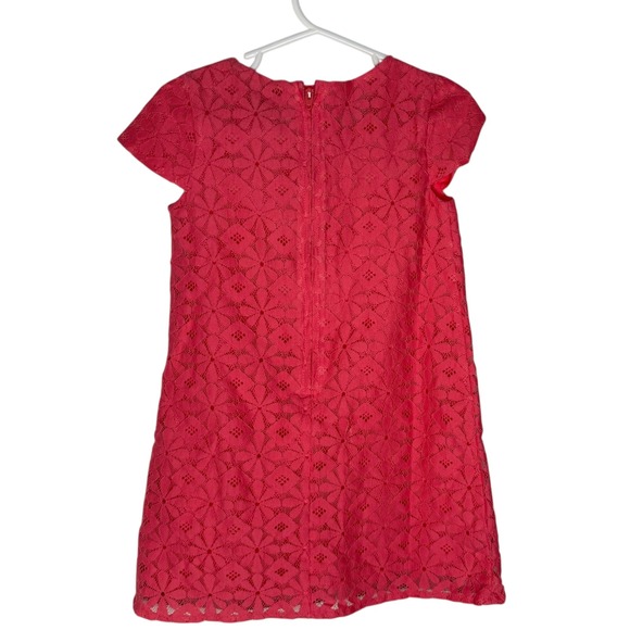 The Children's Place Toddler Girls 3T Floral Daisy Lace Shift Dress 3T Coral NEW - Picture 7 of 8